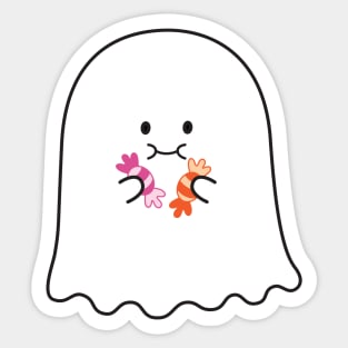 Gordie the Ghost | by queenie's cards Sticker